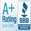 A+ Rating with the Better Business Bureau